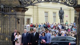 Prezidentské páry na Pražském hradě: Miloš a Ivana Zemanovi, Ivan a Silvia Gašparovičovi