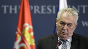 Miloš Zeman prý doufá, že se dočká vstupu Srbska do Evropské unie.