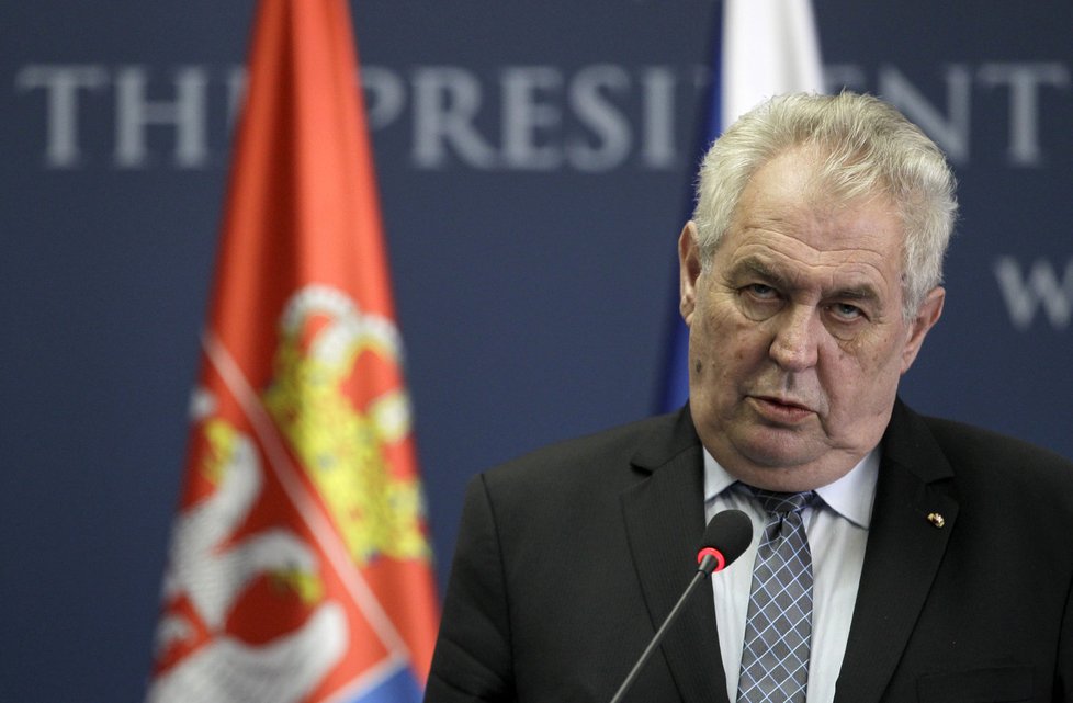 Miloš Zeman prý doufá, že se dočká vstupu Srbska do Evropské unie.