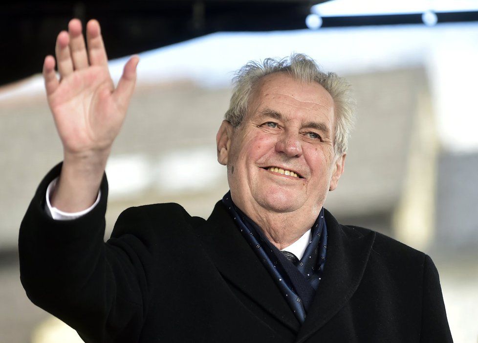 Miloš Zeman během návštěvy Středočeského kraje