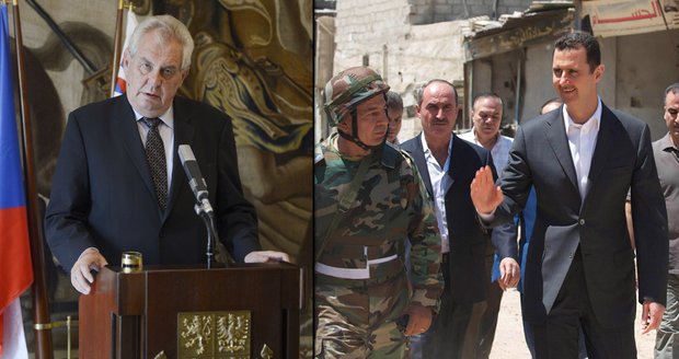 Prezident Zeman: V Sýrii válčí dvě zla. Diktátor a teroristé!