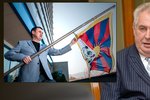 Miloš Zeman kritizoval vyvěšování tibetských vlajek, což s oblibou dělá např. hejtman Libereckého kraje Půta