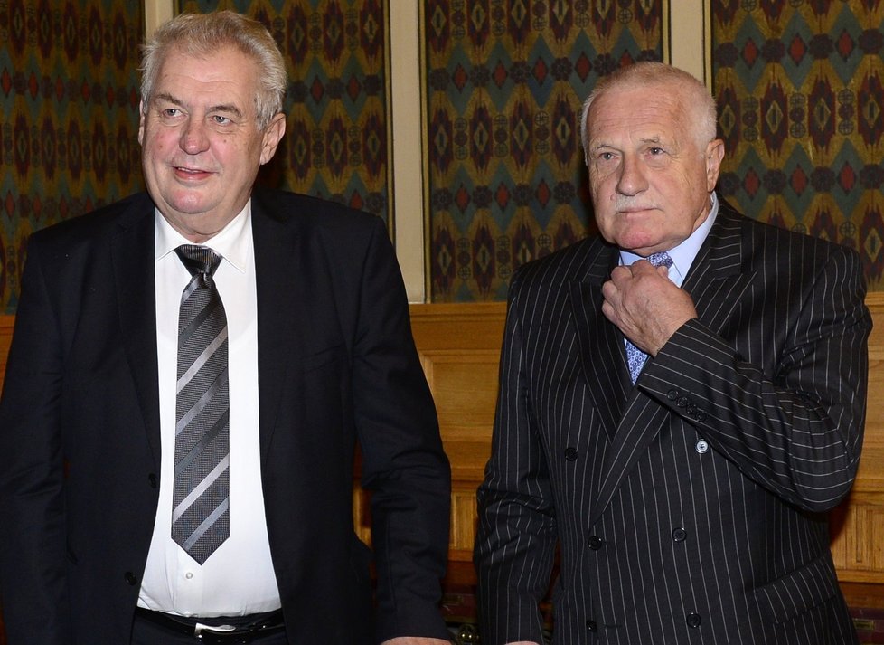 Miloš Zeman a Václav Klaus se sešli na ekonomické konferenci.