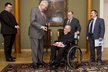 Prezident Miloš Zeman s Václavem Krásou, předsedou Národní rady osob se zdravotním postižením