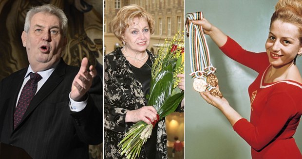 Do Miloše Zemana se pořádně opřela legendární gymnastka Věra Čáslavská, sedminásobná olympijská vítězka