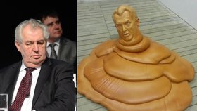 Miloš Zeman má novou sochu. Připomíná však cosi nevábného