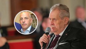 Prezident Miloš Zeman a exporadce Zdeněk Šarapatka