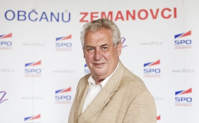 Miloš Zeman ještě jako volební lídr Zemanovců v roce 2010