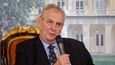 Prezident České republiky Miloš Zeman při vystoupení na Žofínském fóru.