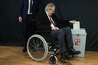 Zemanův poslední prezidentský hlas. V doprovodu Ivany podpořil Babiše, Kateřina chyběla