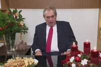 Zeman v novém roce: Kopanec do Fialy v poselství a překvapivá slova o sexu