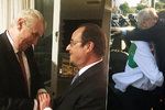 Miloš Zeman se v Riu de Janeiro potkal s Françoisem Hollandem, vřele ho přivítal Andrej Kiska.