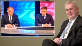 Miloš Zeman prozradil, kterého ze dvou prezidentských kandidátů ze Slovenska podporuje