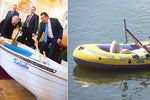 Zeman má na rybníku v Lánech loďku Kačenku, v Novém Veselí pak nafukovací Challenger.