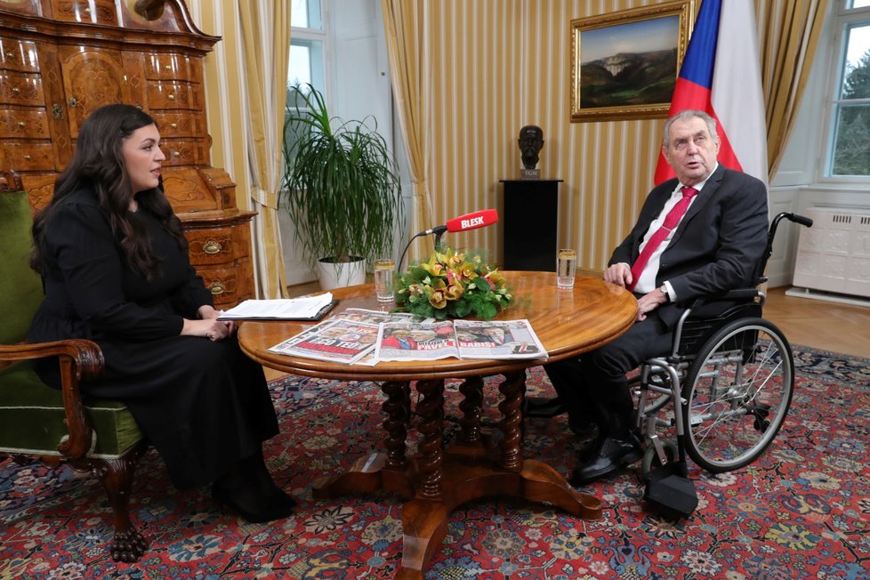 Miloš Zeman v pořadu S prezidentem v Lánech