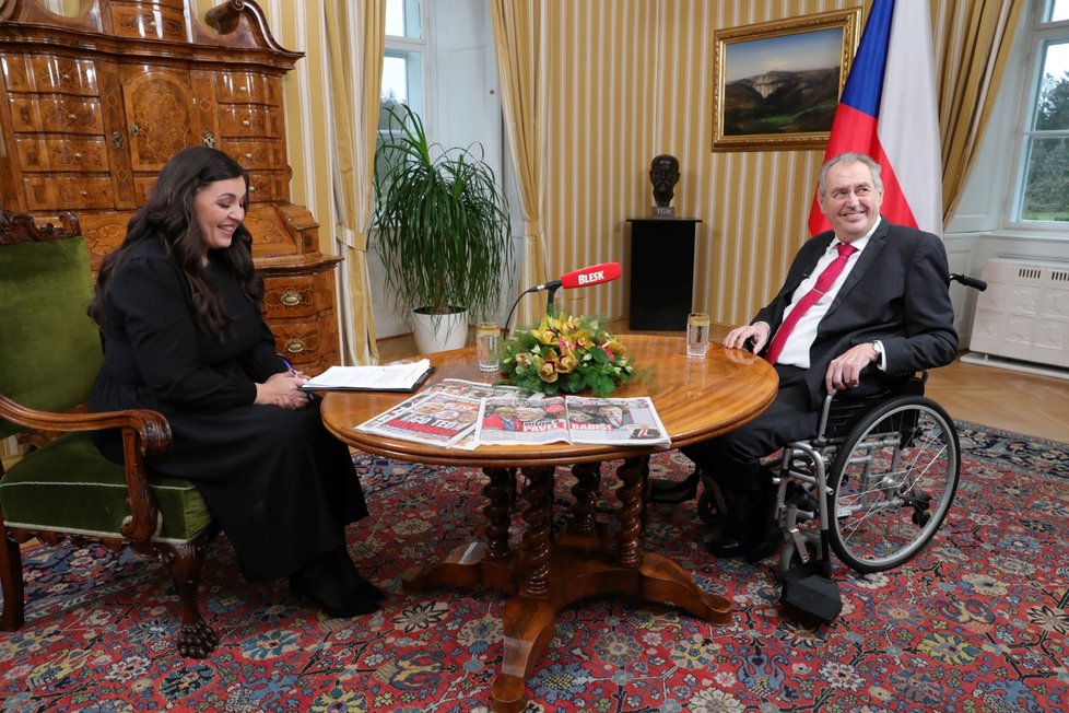 Miloš Zeman v pořadu S prezidentem v Lánech (15. 1. 2023))