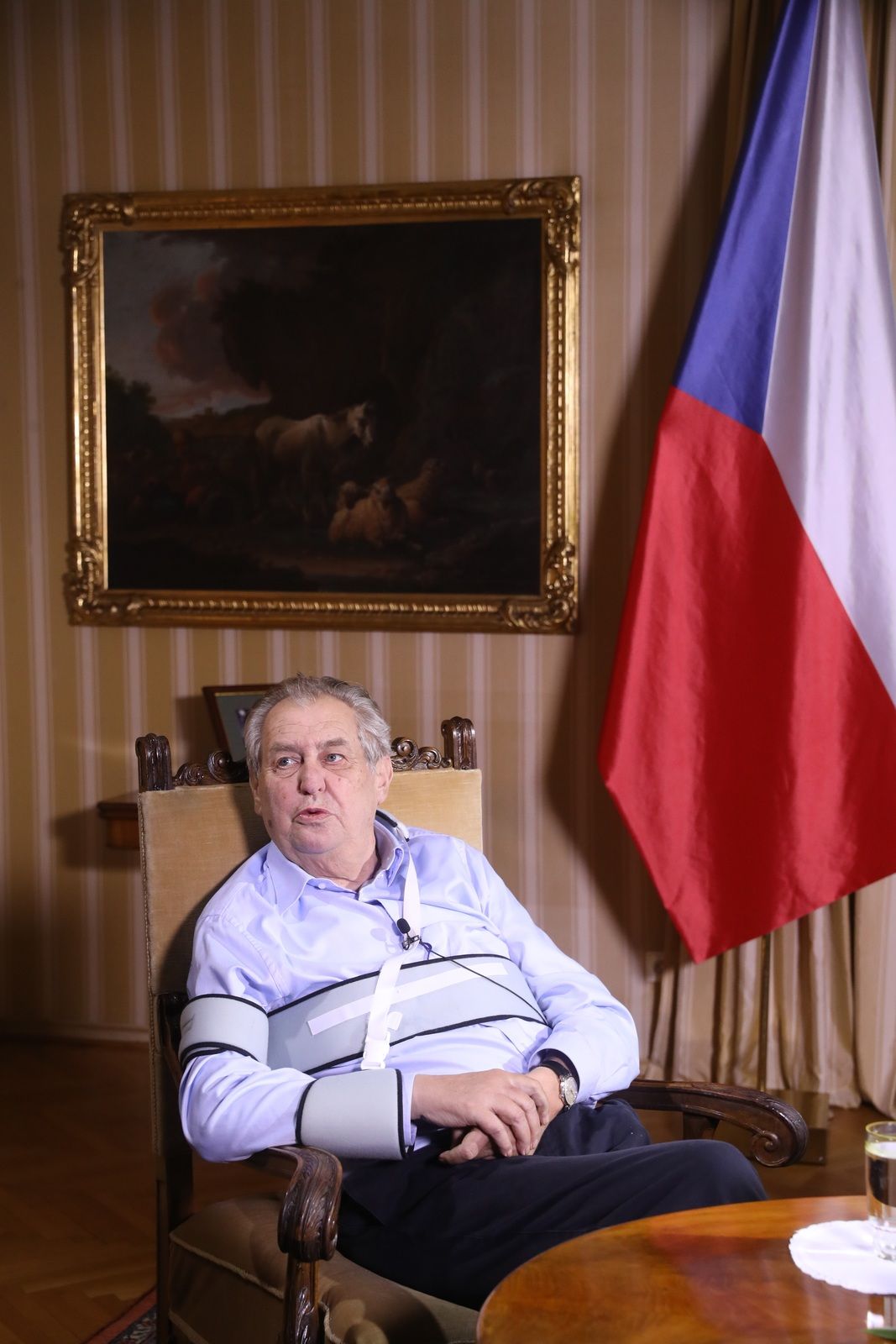 Miloš Zeman v pořadu S prezidentem v Lánech. (11.10.2020)