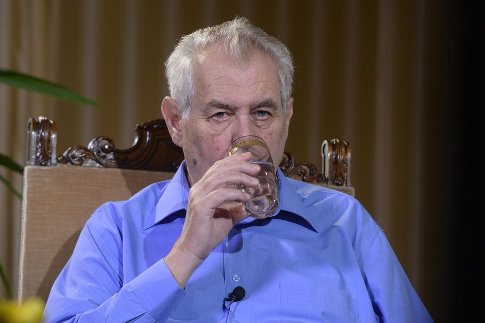 Miloš Zeman v pořadu S prezidentem v Lánech