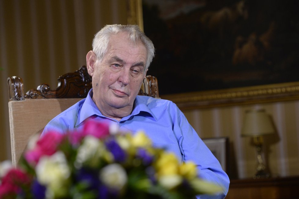 Miloš Zeman v pořadu S prezidentem v Lánech