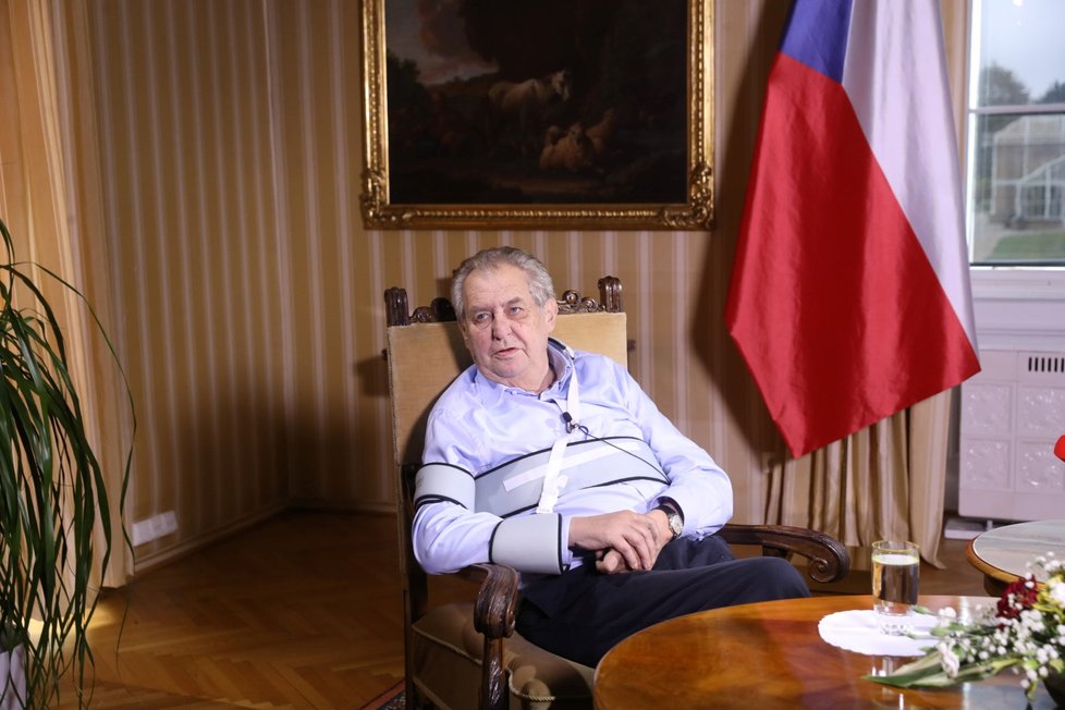 Miloš Zeman v pořadu S prezidentem v Lánech. (11.10.2020)