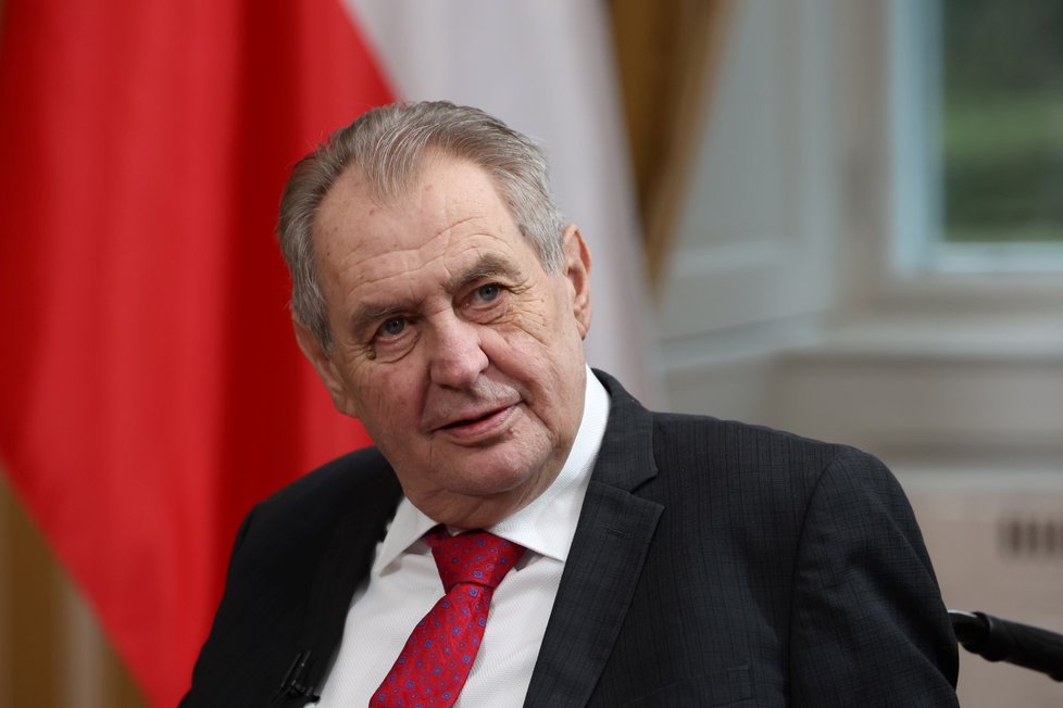 Miloš Zeman v pořadu S prezidentem v Lánech.