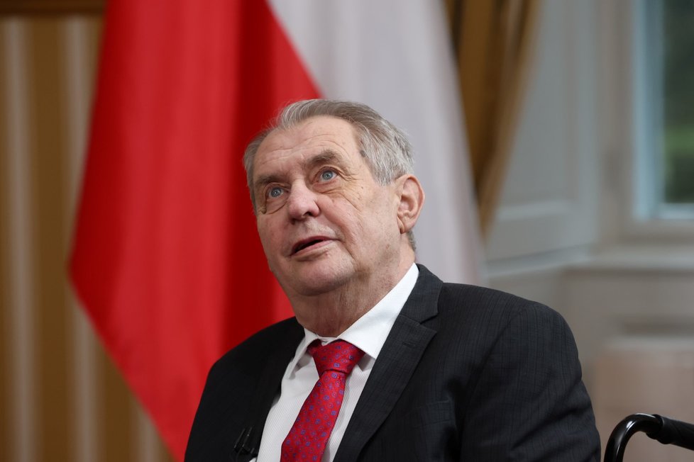 Miloš Zeman v pořadu S prezidentem v Lánech.