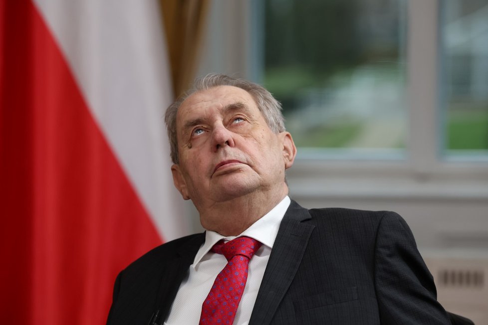 Miloš Zeman v pořadu S prezidentem v Lánech.