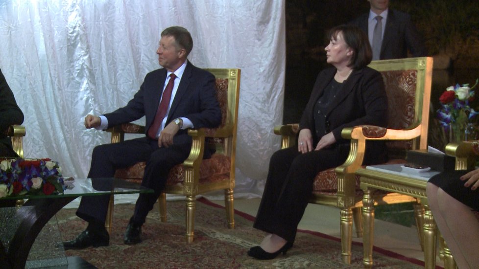 Ivana Zemanová doprovázela svého prezidentského manžela v Abú Zabí