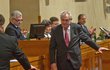 Miloš Zeman v Senátu v roce 2013