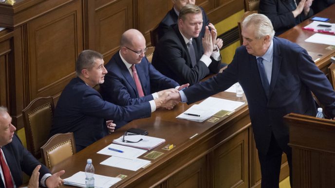 Projednávání státního rozpočtu ve Sněmovně se zúčastnil i prezident Miloš Zeman.