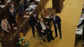 Jednání Sněmovny o rozpočtu: Prezident Miloš Zeman (18.2.2022)