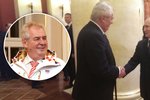Český prezident Miloš Zeman si již v Soči stihl potřást rukou s Vladimirem Putinem