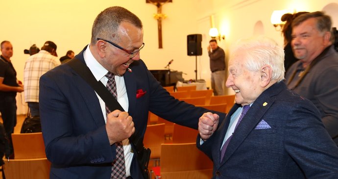 Křest knihy Spiknutí: Jaroslav Foldyna a Miroslav Grégr