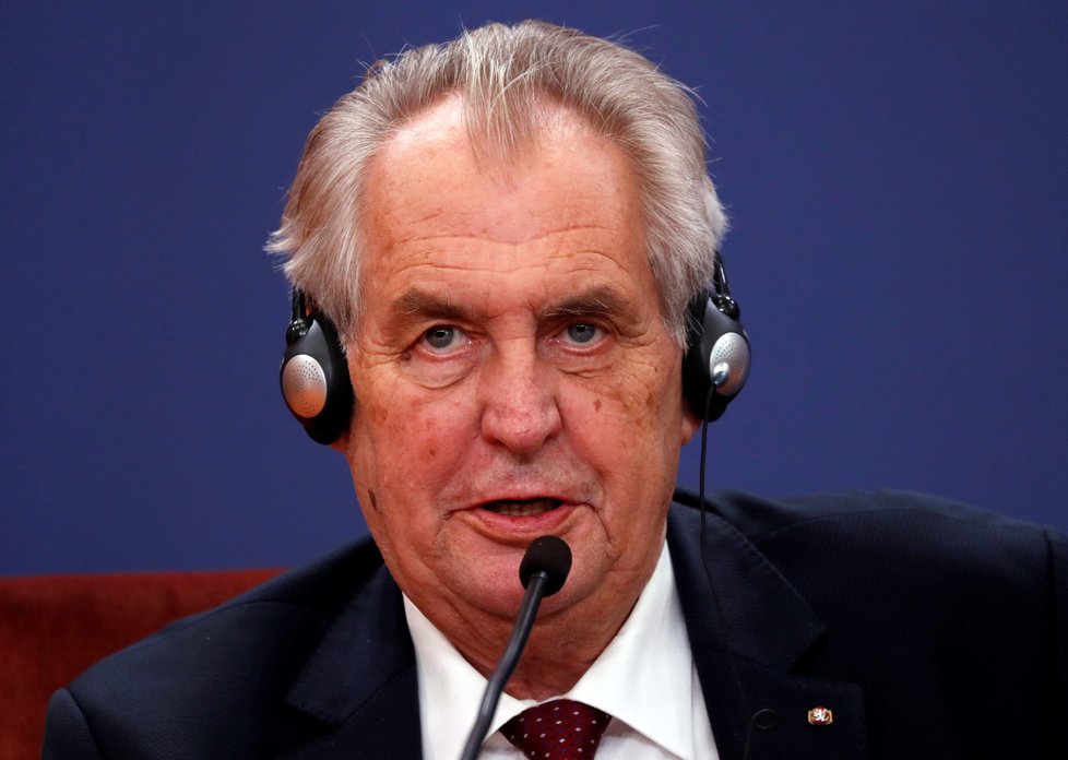 Český prezident Miloš Zeman na návštěvě Srbska (11. 9. 2019)