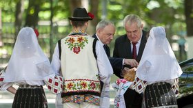 Takhle přivítali Miloše Zemana při státní návštěvě v Moldavsku.