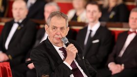 Předávání státních vyznamenání 2022: Miloš Zeman