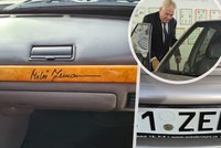 Podpis Zemana a jeho Tatra 700 k tomu. Muž za prezidentův autogram požaduje byt v Praze