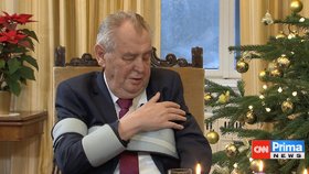 Prezident Miloš Zeman v Partii televize Prima.