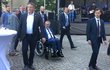 Prezident Miloš Zeman odjíždí z oslavy 80. narozenin svého předchůdce Václava Klause (18.6.2021)