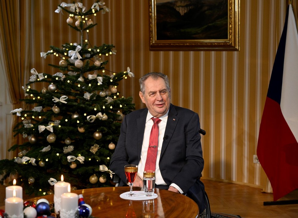 Vánoční poselství prezidenta Miloše Zemana. (26.12.2022)