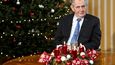 Prezident Miloš Zeman při vánočním poselství. (26.12.2021)