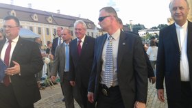 Prezident Miloš Zeman přijel dnes vpodvečer na poutní místo Velehrad na Uherskohradišťsku.