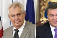 Zeman možná nepozve Janukovyče: Lidé by měli házet lístky do uren, ne v nich sami končit, řekl