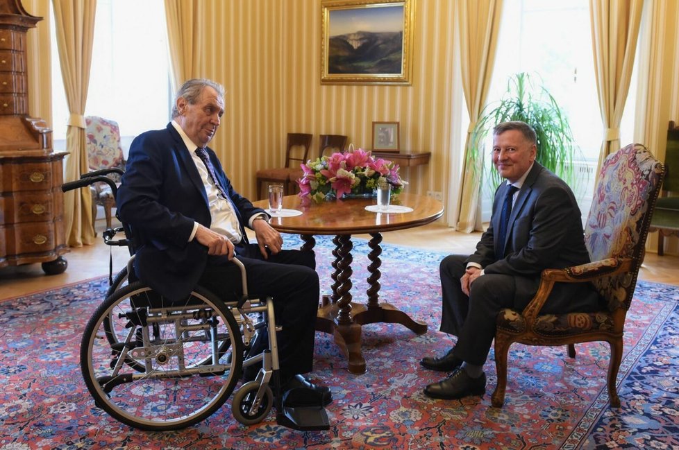 Vladimír Balaš u prezidenta Miloše Zemana (28.6.2022)