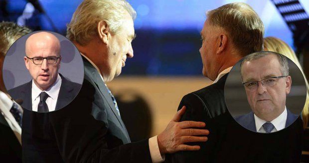 Zeman na „kágébácké“ konferenci: Snad mu vláda nedá letadlo, hrozí se Kalousek