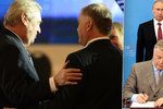 Miloš Zeman a Vladimir Jakunin, přítel ruského prezidenta Putina