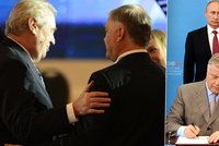 Zeman míří na Rhodos na akci Putinova přítele. Ovčáček už větří křik