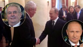 Miloš Zeman v Soči s Vladimirem Putinem