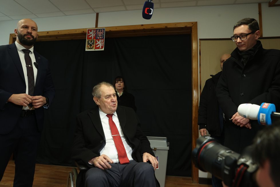 Miloš Zeman volil svého nástupce (27. 1. 2023).