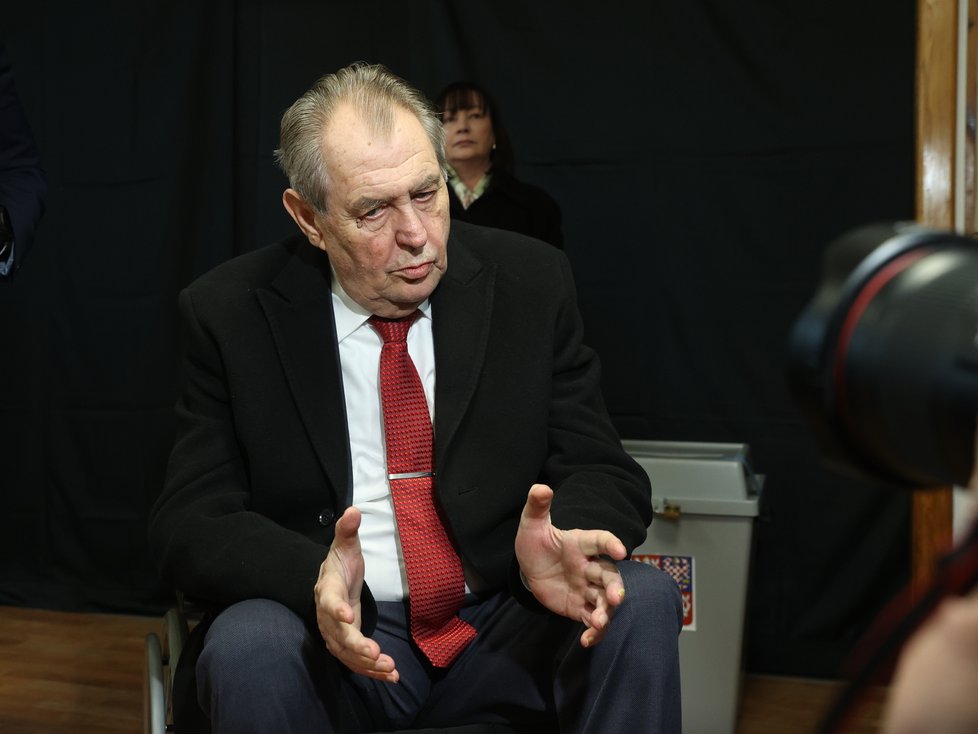 Miloš Zeman volil svého nástupce (27. 1. 2023).